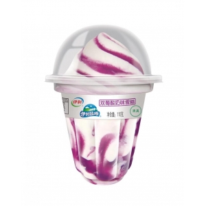 伊利牧场-双莓杯冰淇淋冰激凌 110g 12杯