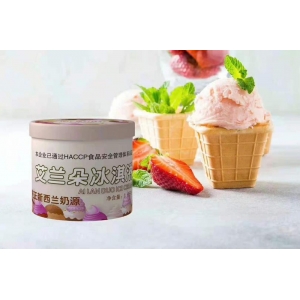 艾兰朵餐饮大桶雪糕蓝莓味冰淇淋3.5kg 7L