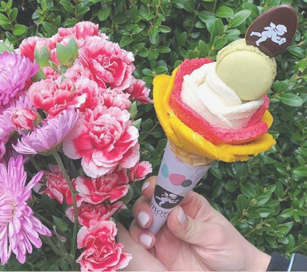 打卡洛杉矶网红冰淇淋（小天使冰淇淋Amorino Gelato）(1)