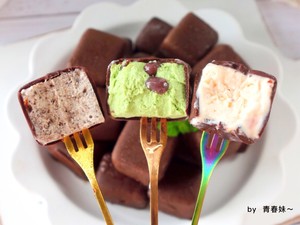 网红八次方雪糕做法（自制八次方脆皮酸奶雪糕）(16)