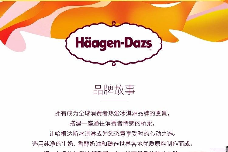 哈根达斯曲奇香奶小杯  77g  24杯(3)