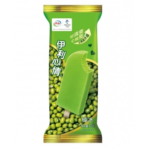 伊利心情绿豆棒冰佰豆集冰激凌甜品冰淇淋雪糕冰棍棒冰冷饮 70g 40支
