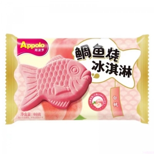 Applo阿波罗鲷鱼白桃口味冰淇淋  18支