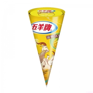 五羊甜筒雪糕批发菠萝味 73g 12支