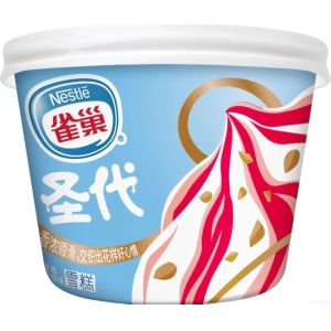 雀巢圣代杯草莓香草味雪糕批发 111g 12杯