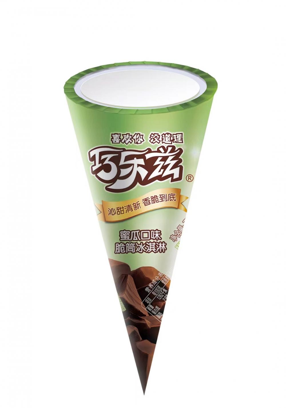 伊利 巧乐兹哈密瓜口味脆皮甜筒雪糕冰淇淋冰激凌冷饮  73g 16支(1)