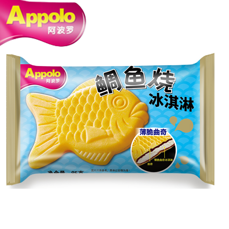 鲷鱼烧冰薄脆曲奇淇淋  95g  18支(1)